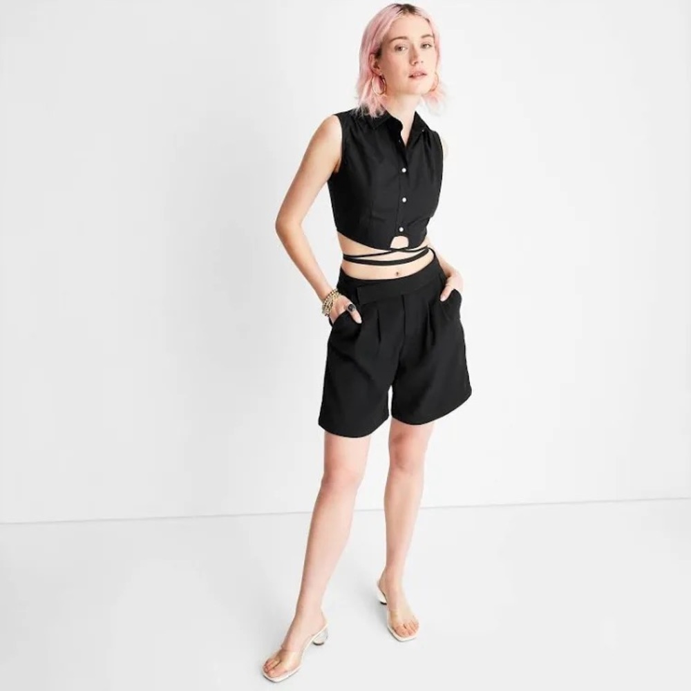 Future Collective Women's Black Shorts